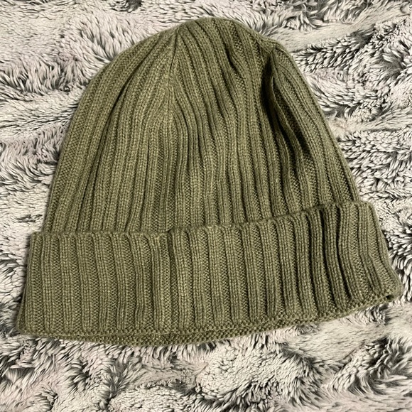 PINK Victoria’s Secret Olive Green Beanie Hat - Picture 3 of 3